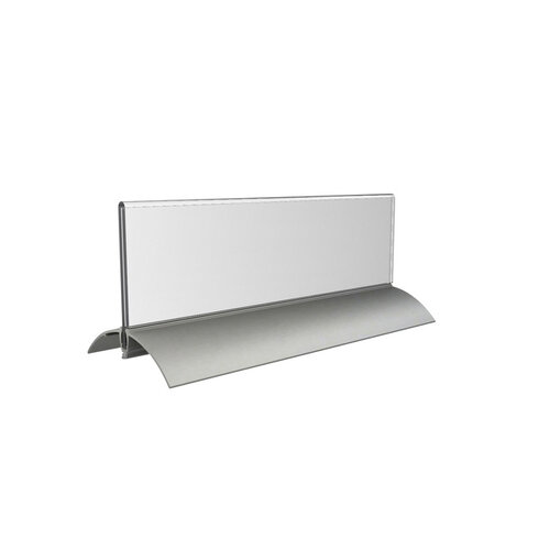 Europel Porte-nom de table Europel 61x210mm acryl et aluminium