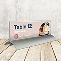 Europel Porte-nom de table Europel 61x210mm acryl et aluminium