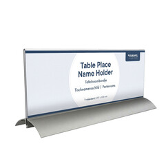 Tafelnaambord Europel 105x297mm acryl aluminium