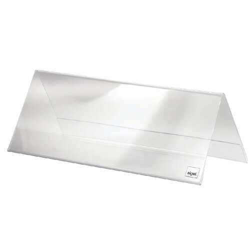 Sigel Porte-nom Sigel 240x90mm double face transparent