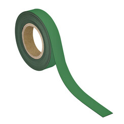 Bande de marquage magnétique MAUL effaçable 10mx30mmx1mm vert