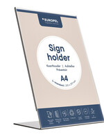 Europel Kaarthouder Europel L-standaard A4 staand acryl