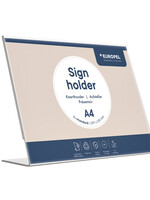 Europel Kaarthouder Europel L-standaard A4 liggend acryl