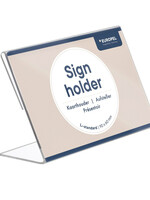 Europel Kaarthouder Europel L-standaard 90x60mm liggend acryl