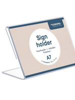 Europel Kaarthouder Europel L-standaard A7 liggend acryl