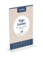 Europel Kaarthouder Europel T-standaard A5 staand acryl