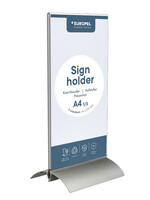 Europel Présentoir Europel 1/3 A4 support en T acryl aluminium