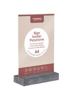 Europel Kaarthouder Europel A4 Polystone antraciet