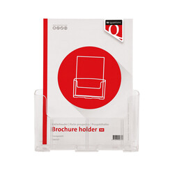 Porte-brochures Quantore A4 transparent