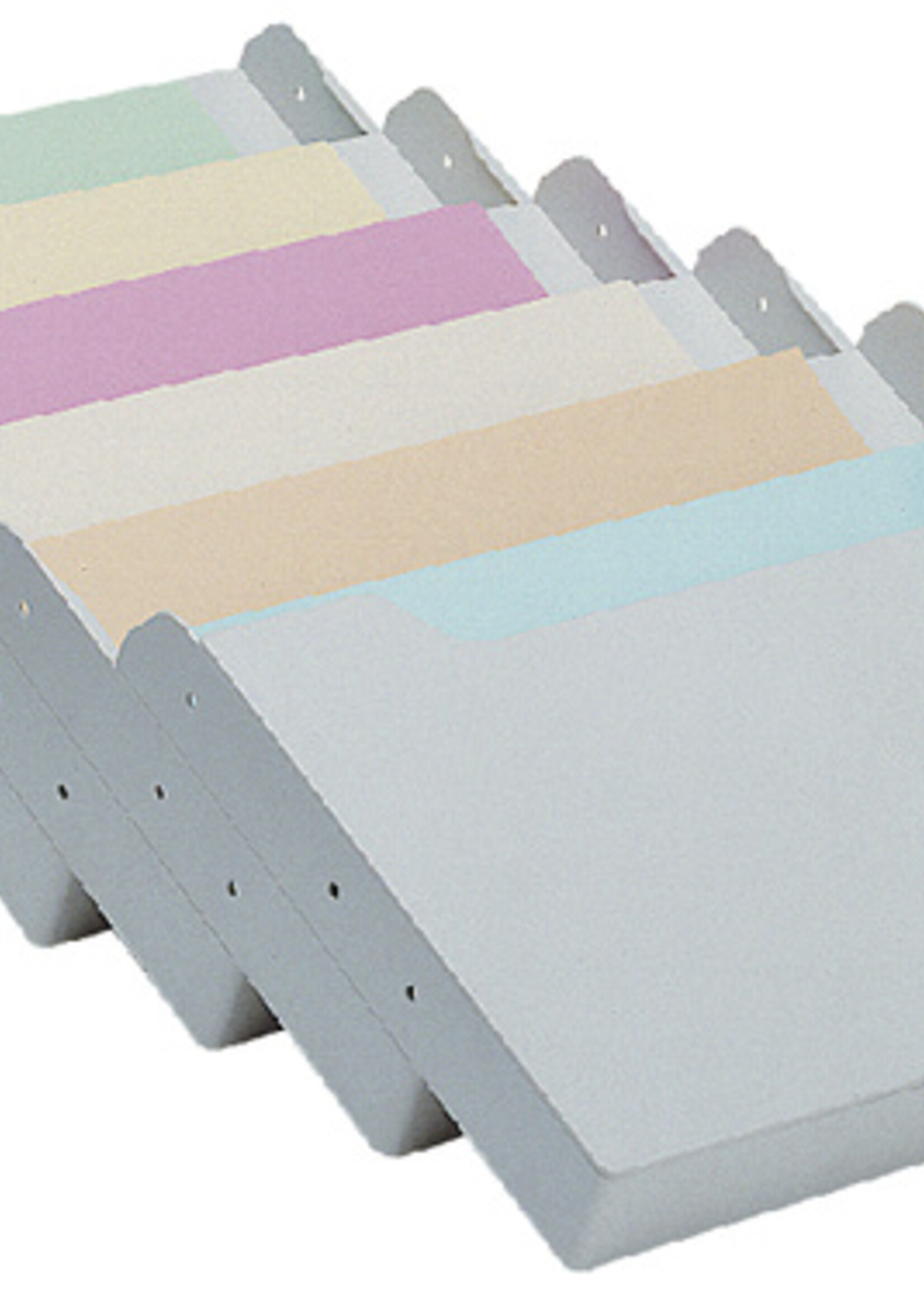 Exacompta Folderhouder Exacompta wand A4 6-vaks dwars grijs