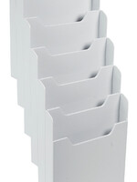 Exacompta Porte-brochures Exacompta mural A4 6 compartiments portrait gris