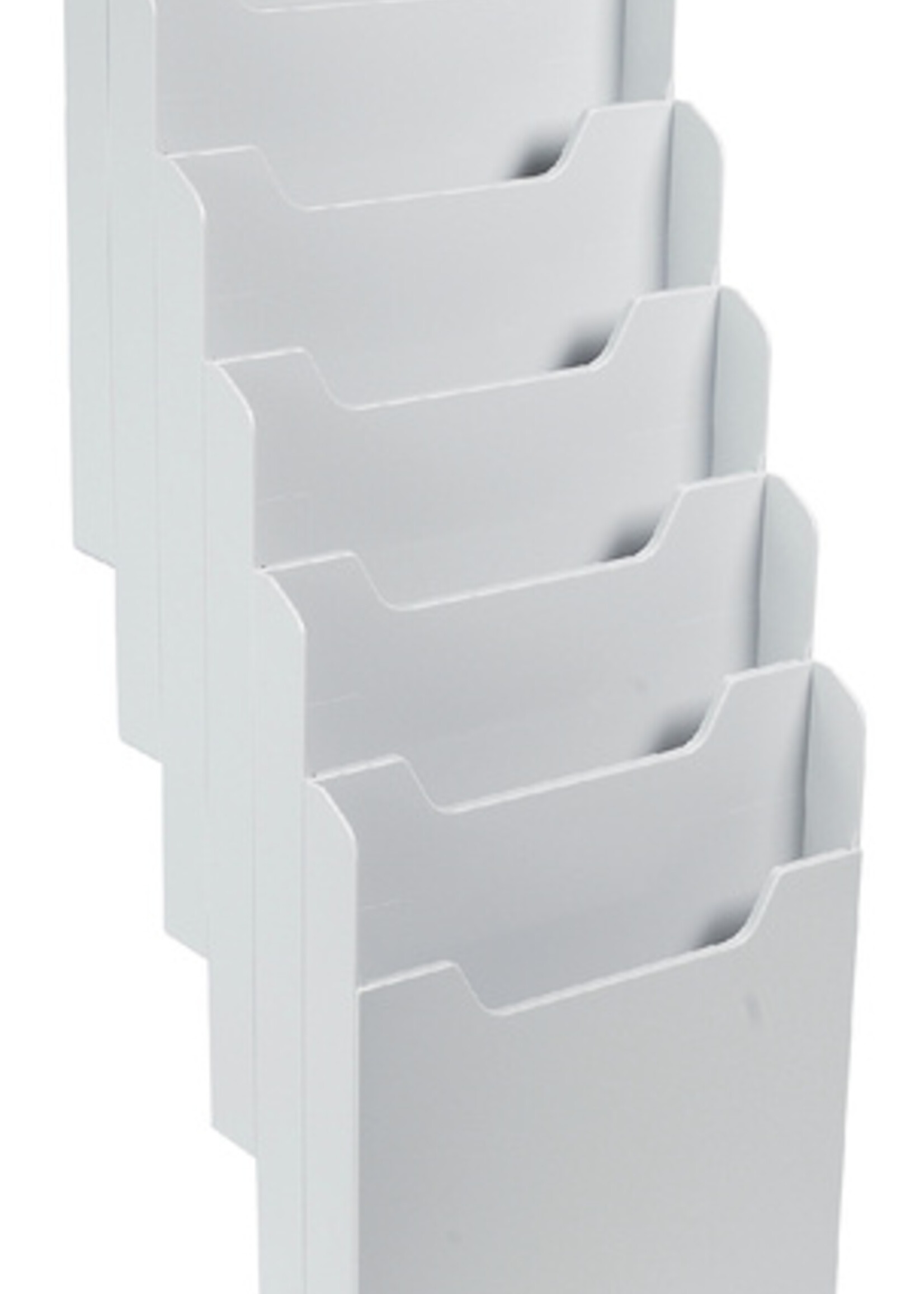 Exacompta Porte-brochures Exacompta mural A4 6 compartiments portrait gris