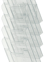 Exacompta Porte-brochures Exacompta mural A4 6 compartiments portrait transparent