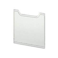 Plaque de recouvrement Exacompta porte-brochures A4 portrait transparent