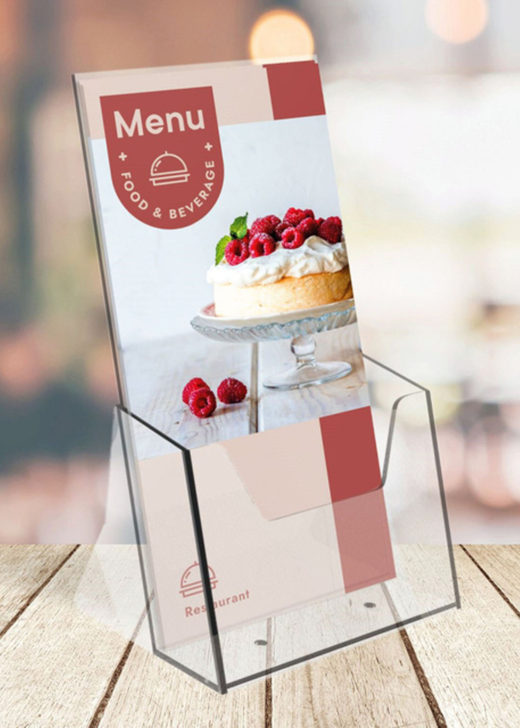 Europel Folderhouder Europel 1/3 A4 transparant