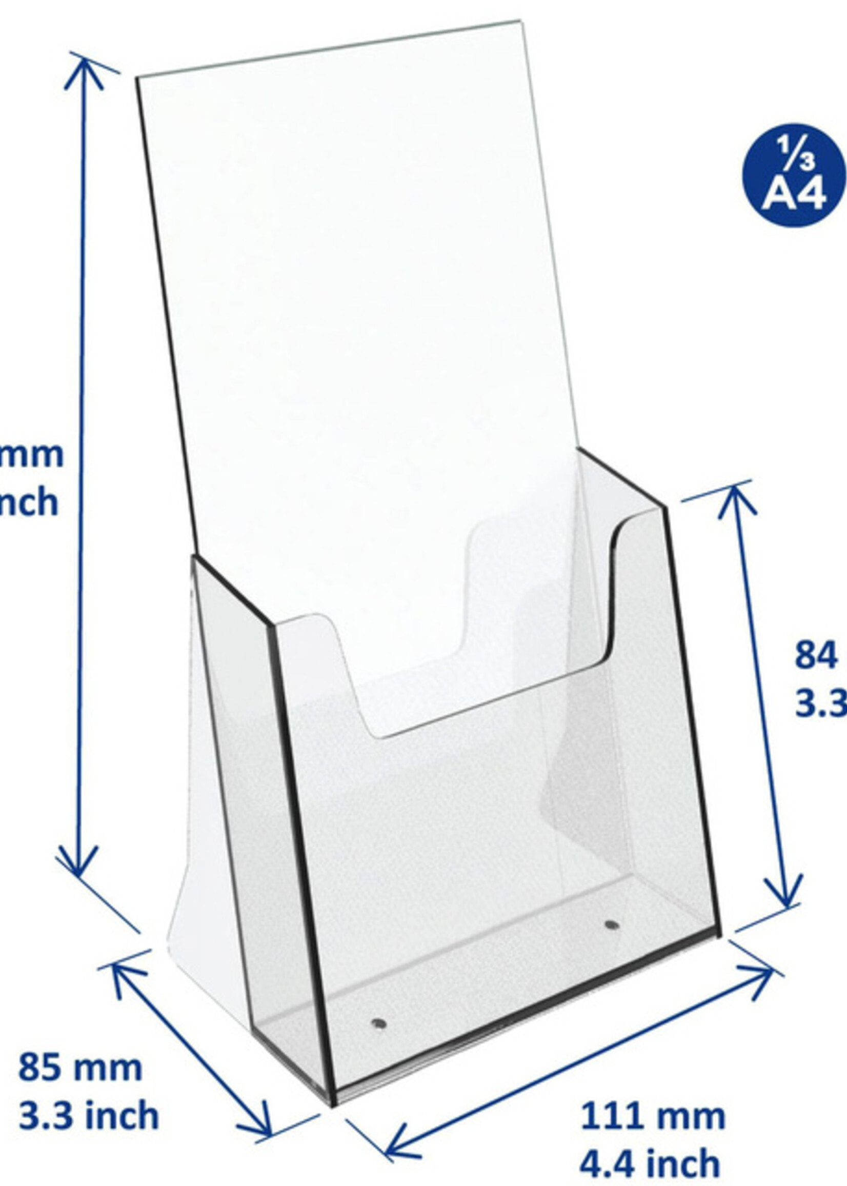 Europel Folderhouder Europel 1/3 A4 transparant