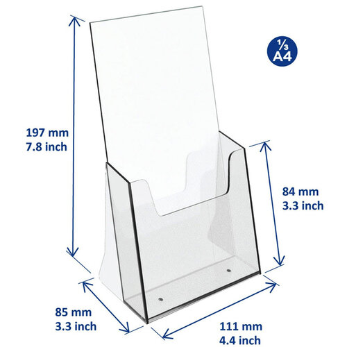 Europel Folderhouder Europel 1/3 A4 transparant