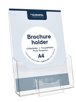 Europel Présentoir de table Europel A4 avec bac cartes de visite acryl