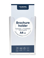 Europel Porte-brochures mural Europel 1/3 A4 transparent