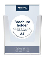 Europel Porte-brochures mural Europel A4 transparent