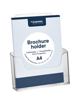 Europel Porte-brochures Europel table/mur A4 41mm acryl