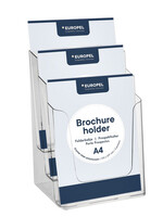 Europel Folderhouder Europel 3 vaks A4 transparant