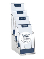 Europel Porte-brochures Europel 4 compartiments 1/3 A4 acryl