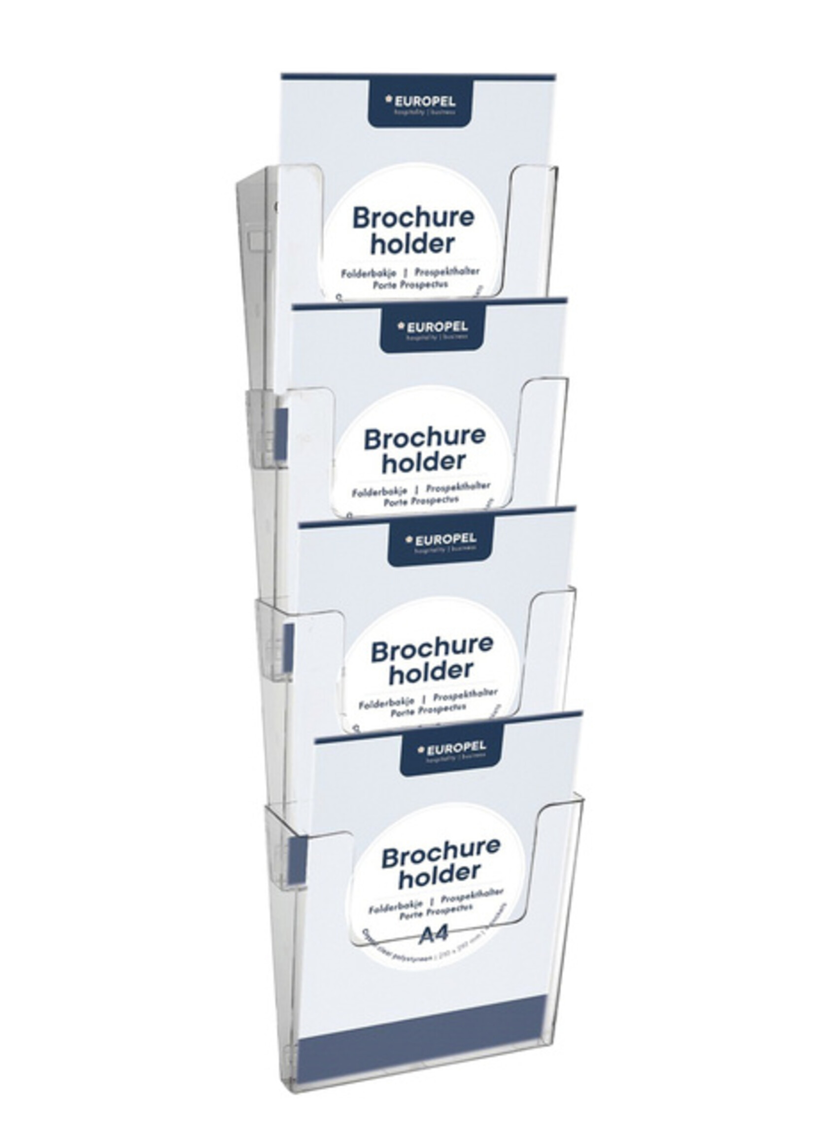 Europel Porte-brochures mural Europel portrait à coupler acryl