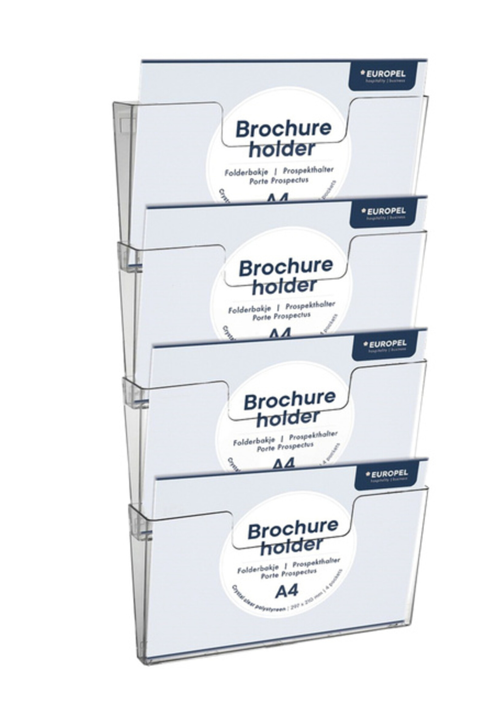 Europel Porte-brochures mural Europel Paysage à coupler transparent