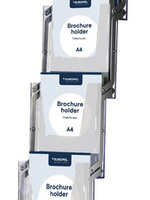 Europel Présentoir de brochures Europel sur pied 5xA4 pliable
