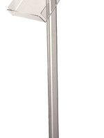 Europel Présentoir de brochures OPUS 2 sur pied 1xA4 aluminium