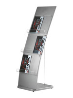 Europel Folderstandaard OPUS 2 6xA4 gebogen wand