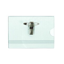 Badge Quantore met clip en speld 60x90mm