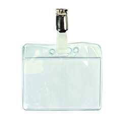 Badge Quantore avec clip 60x90mm