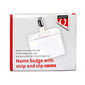 Quantore Badge Quantore met clip 60x90mm