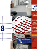 Avery Badgekaart Avery L4728-20 60x90mm microperforatie