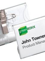 Durable Badge Durable 8121 avec pince combi 40x75mm