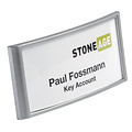 Durable Badge Durable 8540 classic avec aimant 30x65mm gris argenté