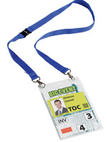 Durable Badge Durable 8525 pour événements A6 avec cordon bleu