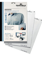Durable Naambadge etiket Durable 8334 40x75mm zelfklevend wit