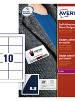 Avery Naambadge etiket Avery L4787-20 80x50mm blauw kader 200stuks