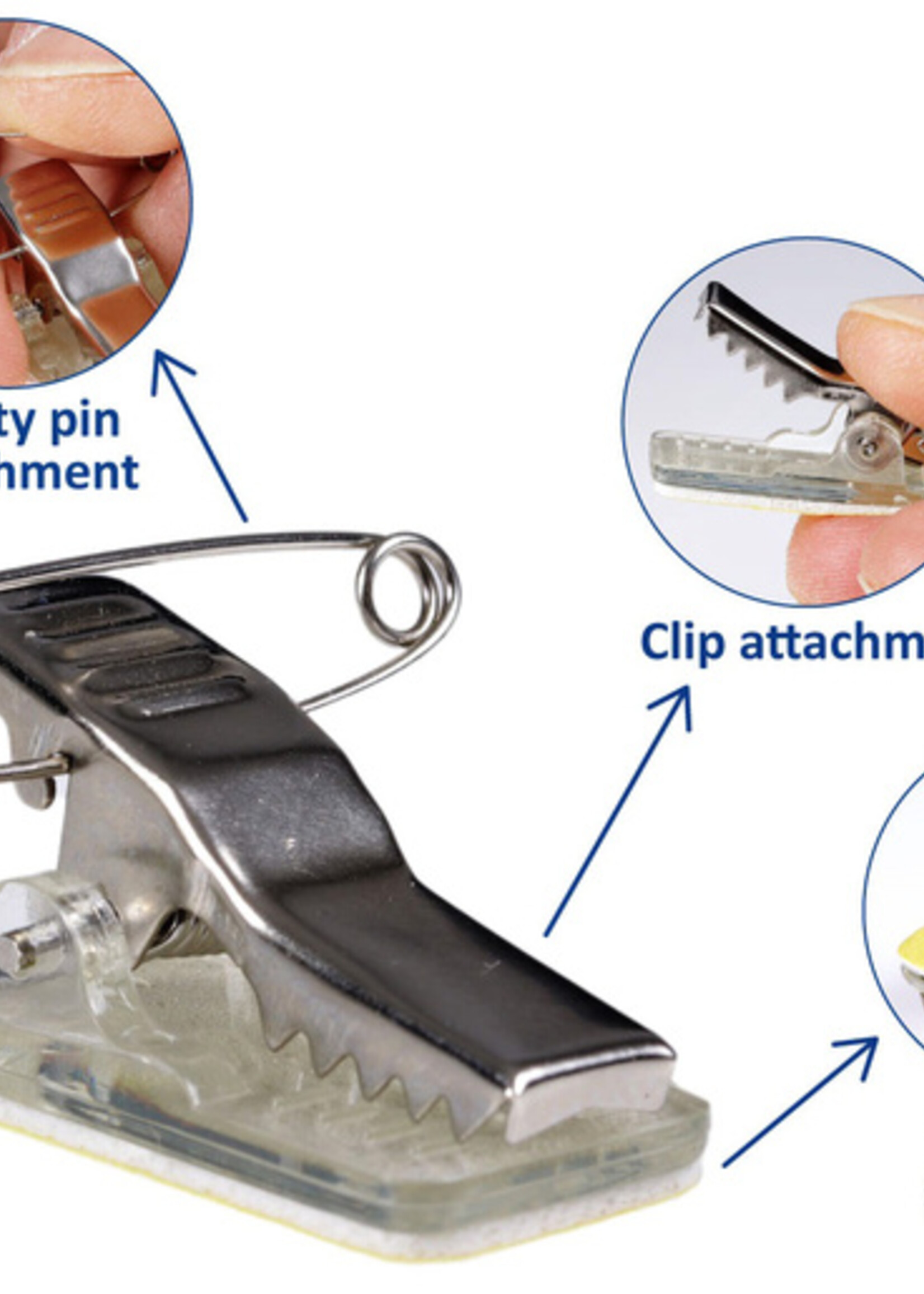 Europel Clip met speld Europel zelfklevend voor badges