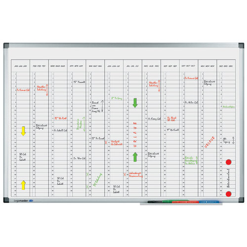 Legamaster Planbord Legamaster premium jaarplanner verticaal 60x90cm