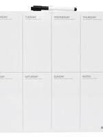 Desq Planning hebdomadaire Desq 35x35cm magnétique