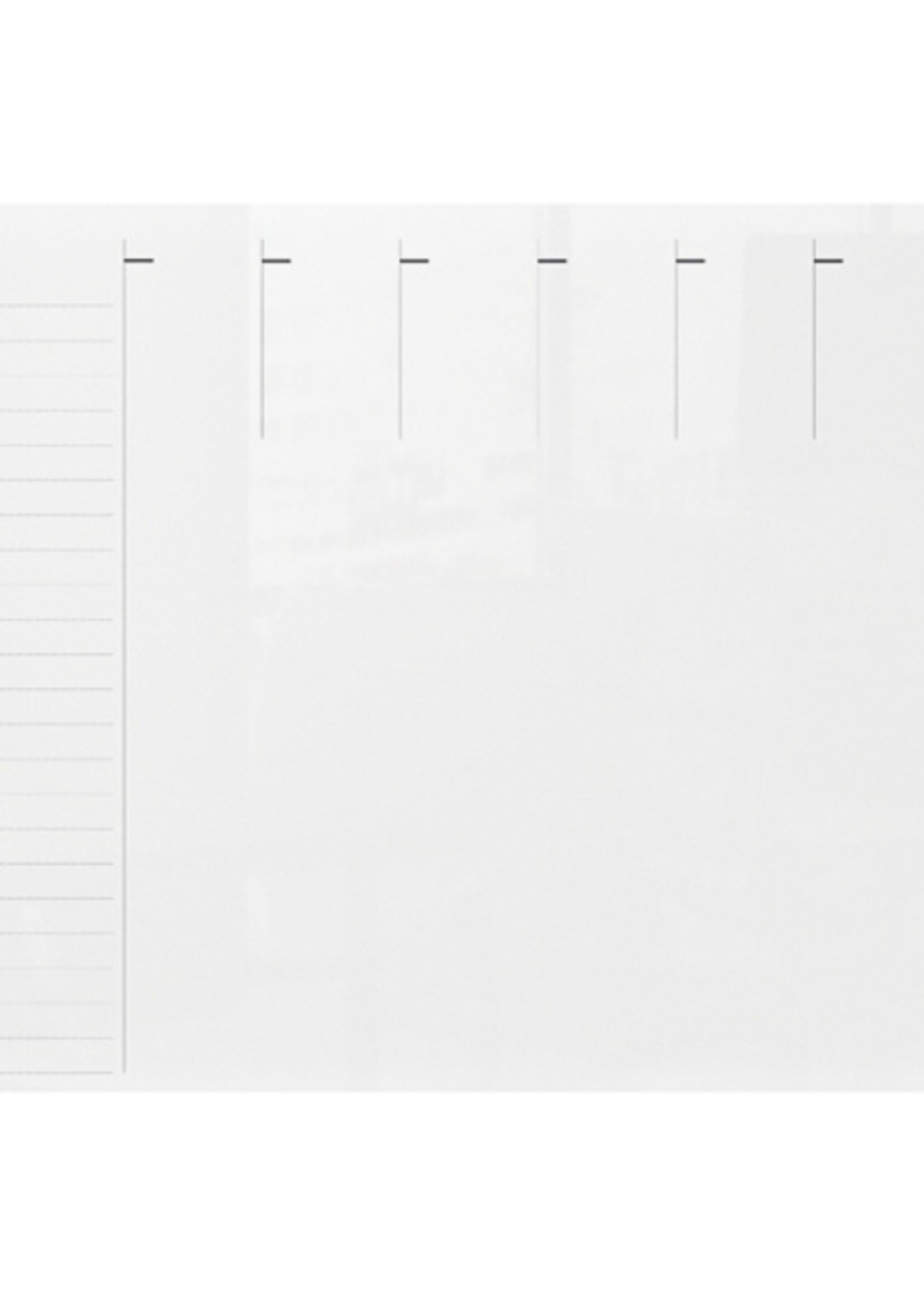 Nobo Weekplanner Nobo transparant acryl A4