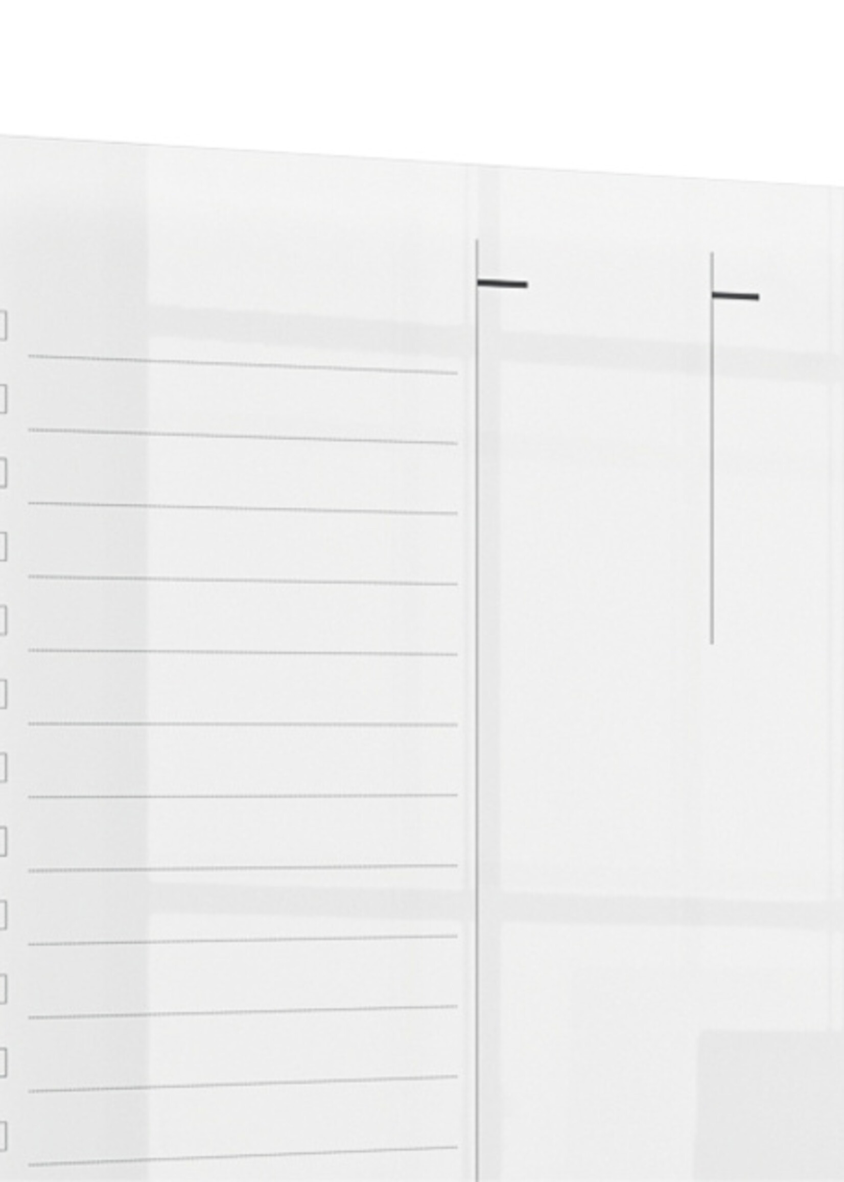 Nobo Weekplanner Nobo transparant acryl A4