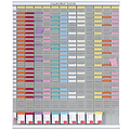 Nobo Planbord Nobo jaar 12 panelen met 54 sleuven nr.2