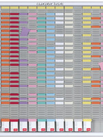 Nobo Planbord Nobo jaar 12 panelen met 54 sleuven nr.2