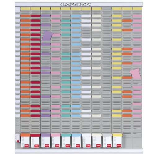 Nobo Planbord Nobo jaar 12 panelen met 54 sleuven nr.2