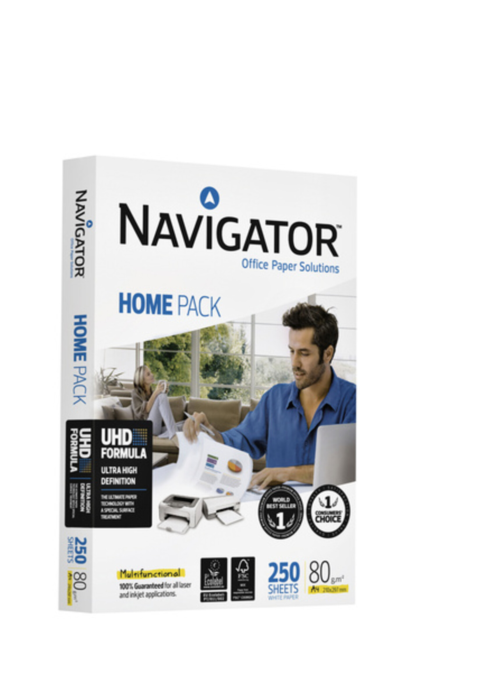 Navigator Kopieerpapier Navigator Homepack A4 80gr wit 250vel